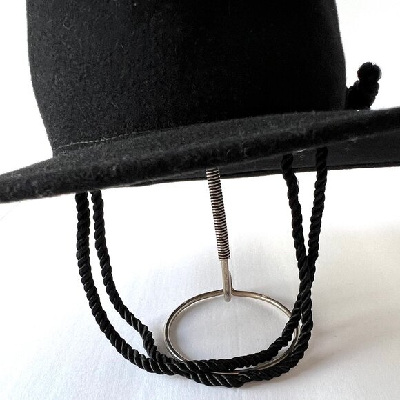 Vintage Betmar Black Hat, 100% Wool, Bolero Style, Excellent Condition! - Picture 4 of 16